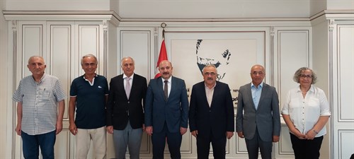 Kartal Cemevi Vakfı Başkanı Selami SARITAŞ ve Vakıf Yönetim Kurulu Üyeleri Kaymakamımız Edip ÇAKICI' yı makamında ziyaret etti